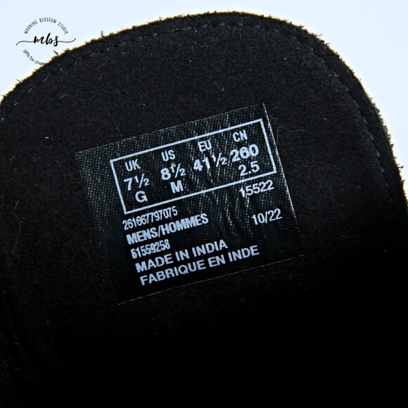 Clarks Bushacre Suede Chukka Desert Boots Black Men 8.5 - Picture 14 of 14